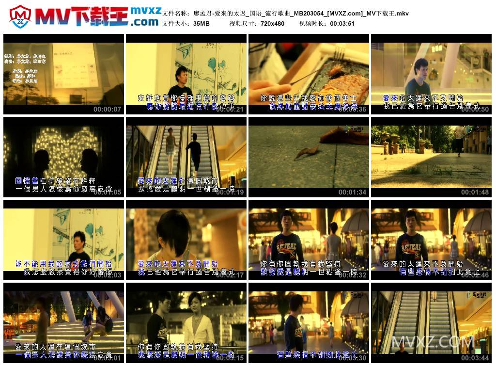 廖孟君-爱来的太迟_国语_流行歌曲_MB203054